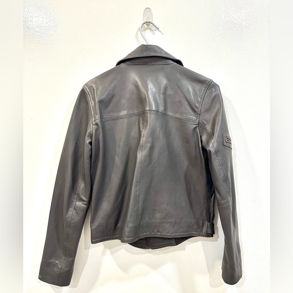 Gray Leather Jacket - image 2